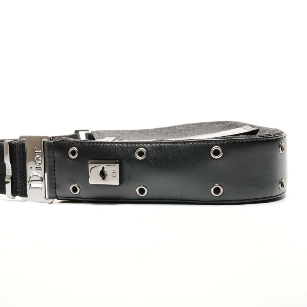 CHRISTIAN DIOR Black Canvas Trotter Shoulder Bag - Picture 3 of 13